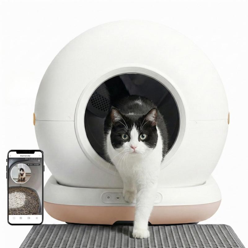 Haustier CB002 KAMERALI Akıllı Otomatik Kedi Tuvaleti
