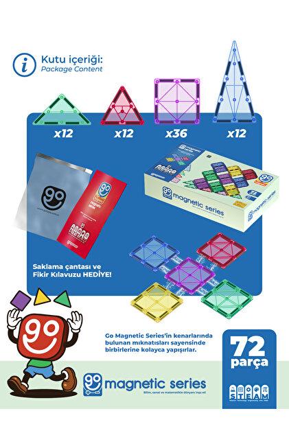 Go Toys Go Magnetic Series 72 Parça Manyetik Yapı Blokları