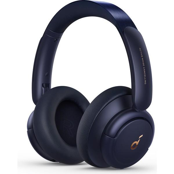 Anker Soundcore Q30 Kulak Üstü Bluetooth Kulaklık, Hibrit Aktif Gürültü Engelleme, Lacivert -