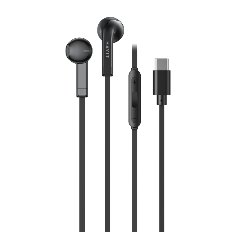 Havit E336C Type-C Kablolu Kulak İçi Kulaklık – 14.2mm Sürücü, Yüksek Ses Kalitesi, Mikrofonlu