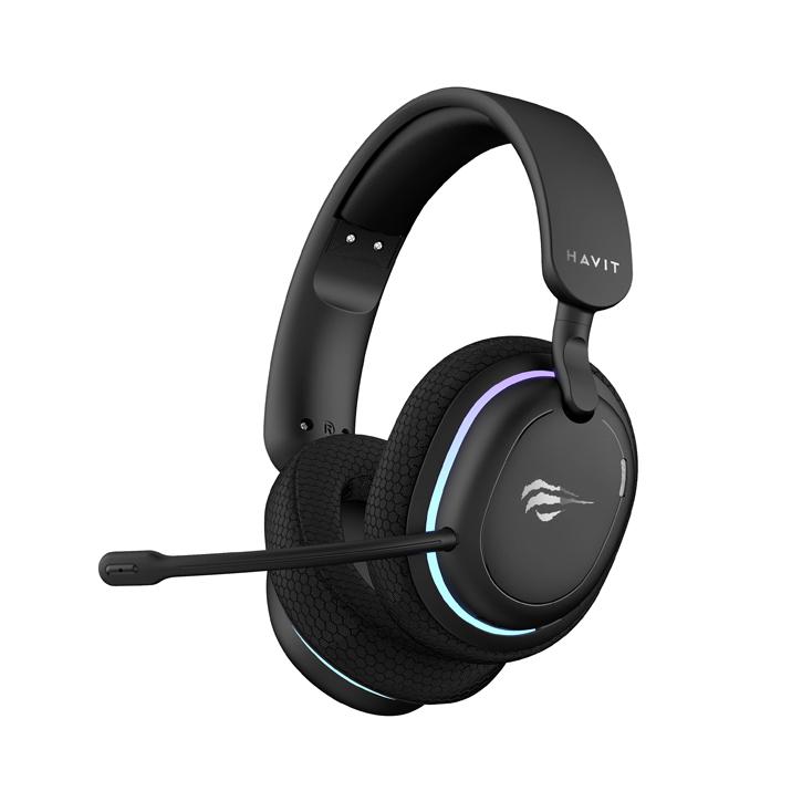 Havit Gamenote FUXİ-H7 RGB Kablosuz Kulak Üstü Oyuncu Kulaklığı Siyah