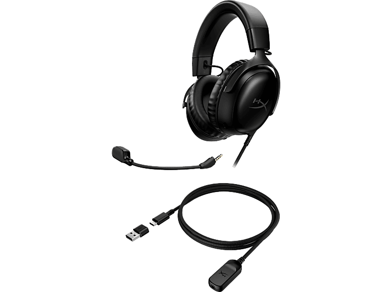 HyperX Cloud III 727A8AA Kablolu Kulak Üstü Oyuncu Kulaklığı Siyah