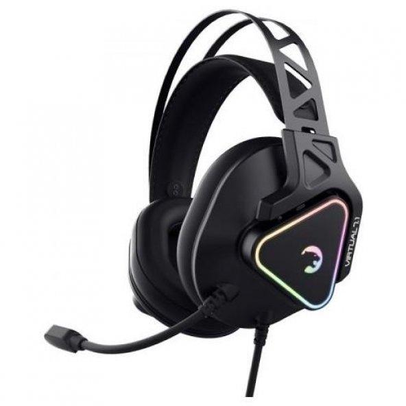 Gamepower Kizaru RGB 7.1 Surround Kulak Üstü Oyuncu Kulaklığı Siyah