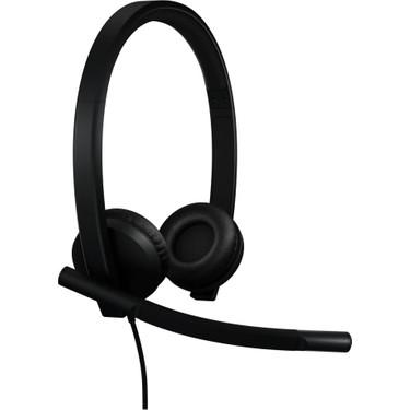 H570E Stereo Profesyonel Kulak Üstü Kulaklık - Teams Uyumlu - TYPE-C (USB-A HUB) 981-001431 Siyah