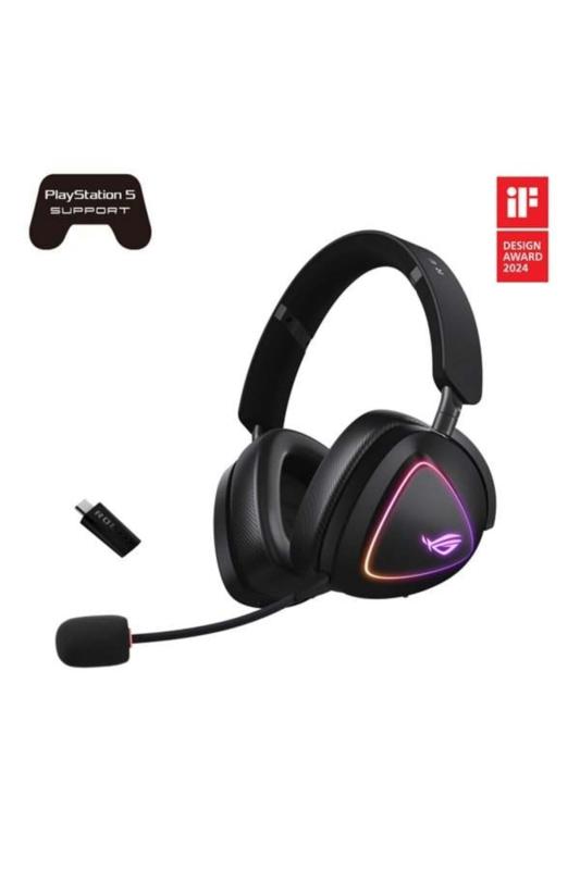 Asus Rog Delta II Kablosuz Kulak Üstü Kulaklık Siyah