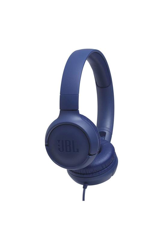 JBL Tune 500 Mikrofonlu Kulak Üstü Kulaklık Mavi