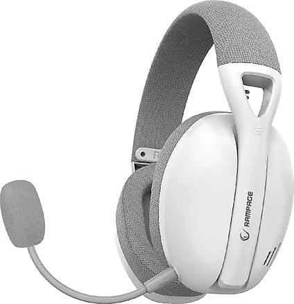 Rampage RM-H11 Crack Wireless 2.4G + Bluetooth Mikrofonlu Profesyonel Oyuncu Kulaklığı Beyaz - Gri