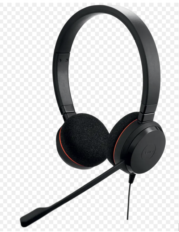 Jabra Evolve 20 Duo Usb-c/a Ms Mikrofonlu Kulak Üstü Kulaklık Siyah