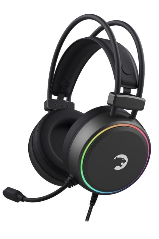 Gamepower JIN Rainbow 7.1 Surround Kulak Üstü Oyuncu Kulaklığı Siyah