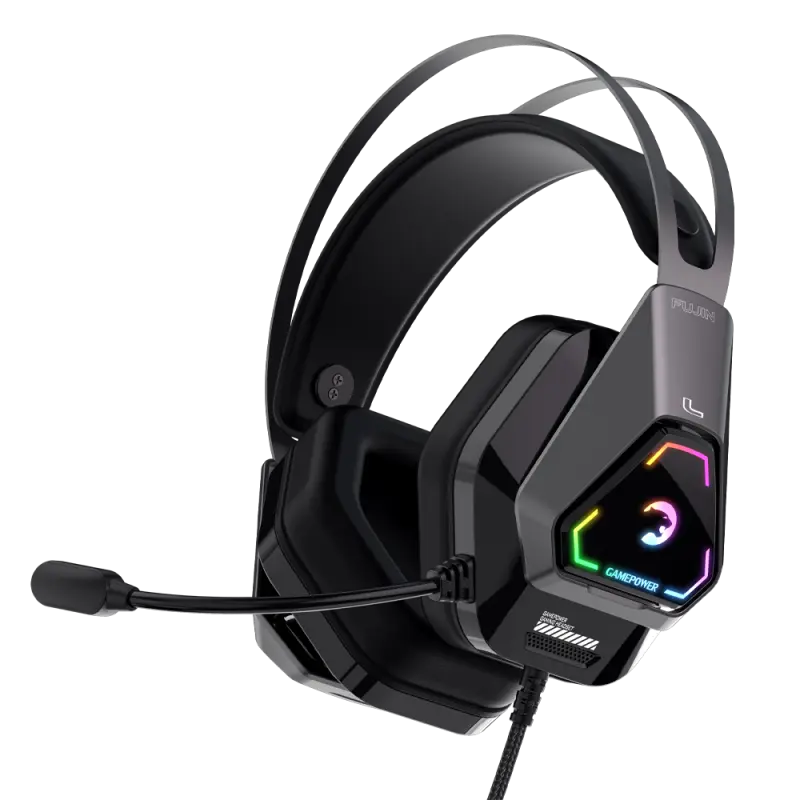 GamePower Fujin 7.1 Surround RGB Oyuncu Kulaklığı Siyah