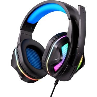 Hp Dhe-8010um Işıklı Mikrofonlu Gaming Oyuncu Kulaklığı Siyah