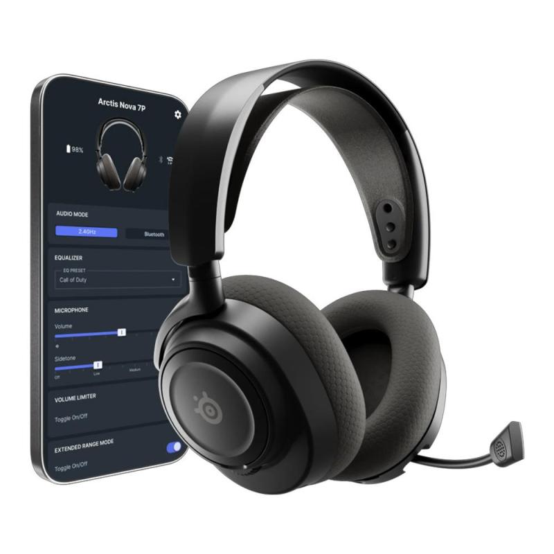 Steelseries Arctis Nova 7p Gen2 Kablosuz Siyah Gaming Kulaklık Siyah
