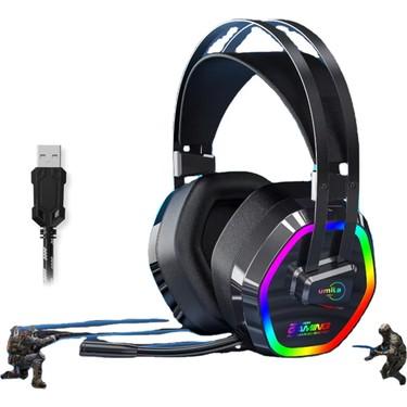 Reidan G608 Usb-7.1 Rgb 4d Kafa Bantlı Profesyonel Oyuncu Kulaklığı Siyah