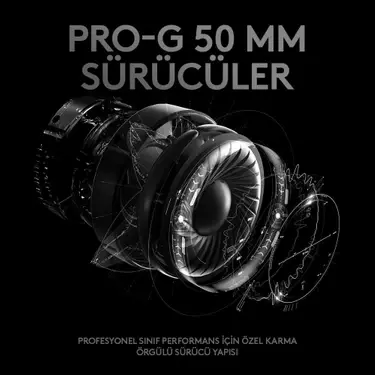 Logitech G Pro X 981-000818 7.1 Surround Mikrofonlu Oyuncu Kulaklığı Siyah