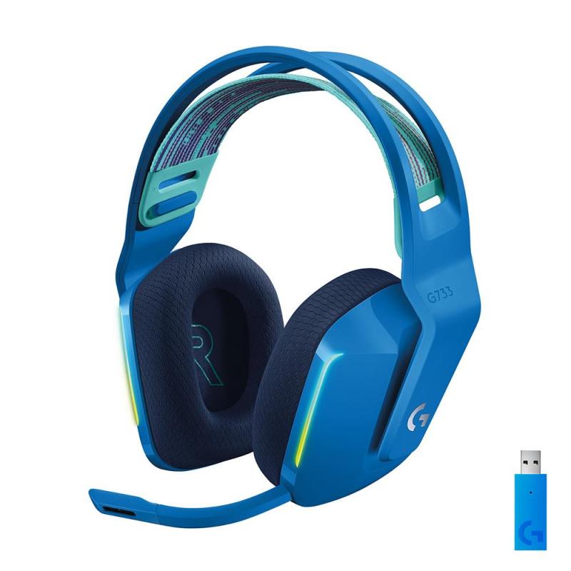 Logitech G G733 Lighspeed RGB Kablosuz 7.1 Surround Oyuncu Kulaklığı Mavi
