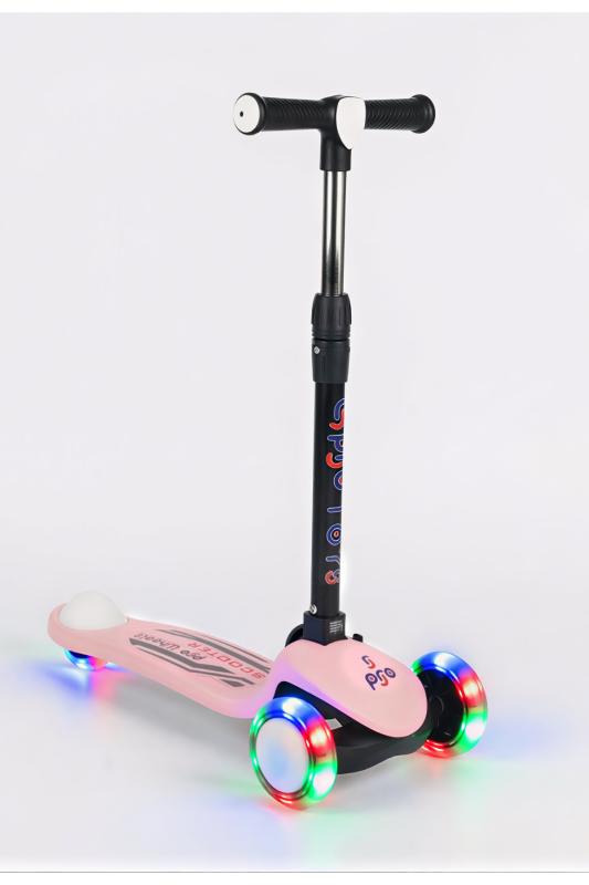 PRO Toys Harekete Duyarlı Işıklı/ledli Üç Teker Ayarlanabilir ve Katlanabilir Fren Sistemli Çocuk