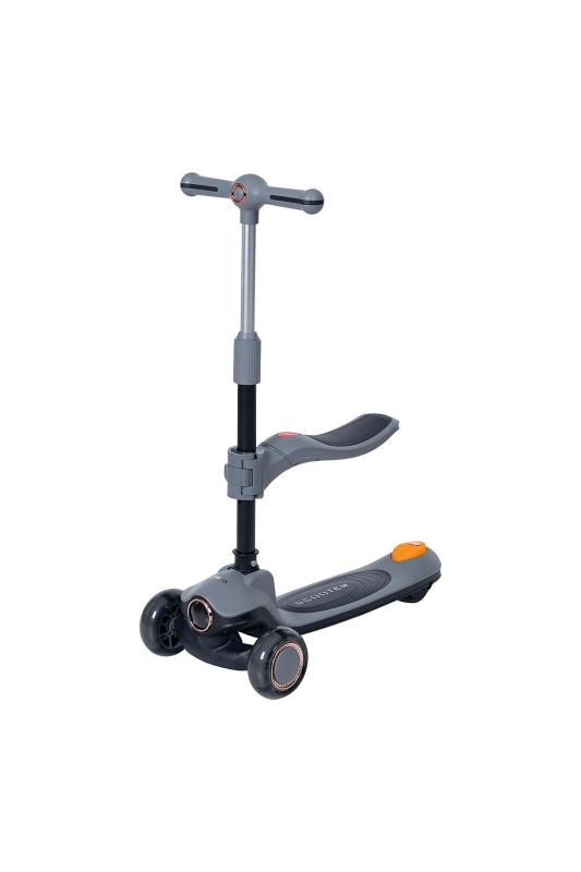 Prego Sidney 3 Tekerlekli LED Işıklı ve Müzikli Çocuk Scooterı – Ayarlanabilir Yükseklik,