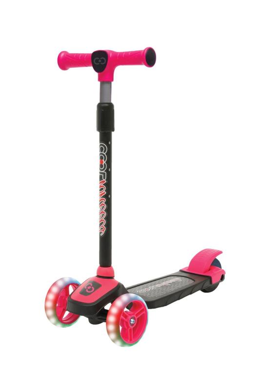 Cool Wheels 5 + Yüksekliği Ayarlanabilir Işıklı Scooter Pembe