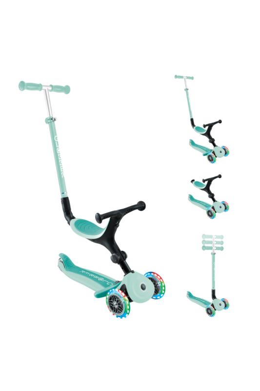 Globber Go Up Active Işıklı Scooter - Koyu Pastel