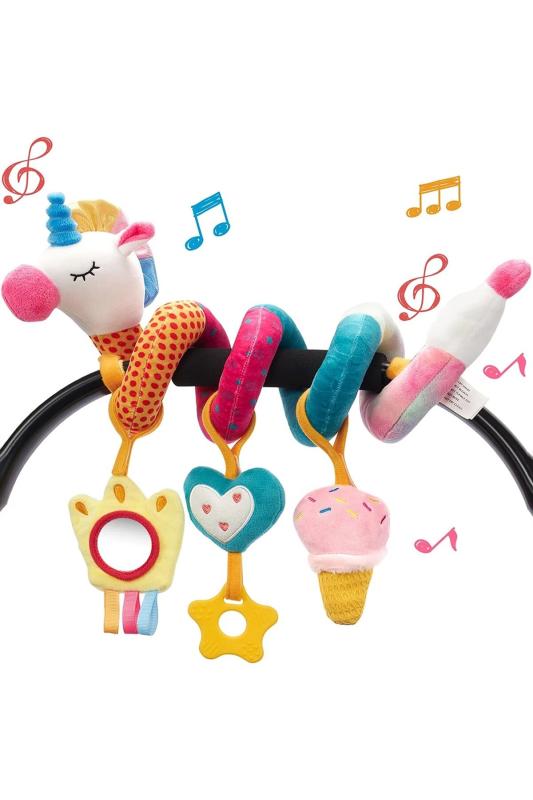 Zigver Bebekler Için Sesli ve Çıngıraklı Peluş Oyuncak Montessori Duyusal