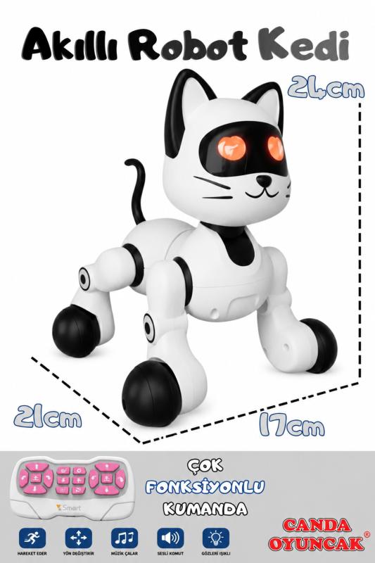 Canda Oyuncak Uzaktan Kumandalı Şarjlı Interaktif Eğitici ve Öğretici Interaktif Akıllı Robot