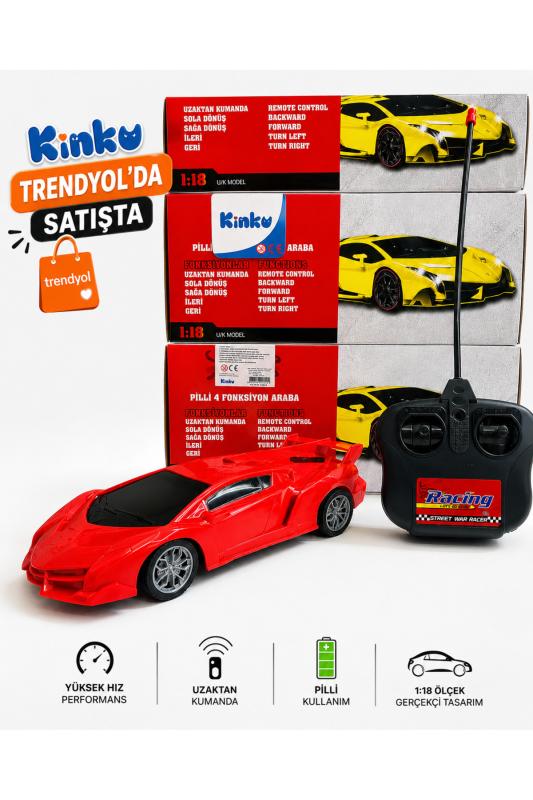 Full Fonksiyon Uzaktan Kumandalı Pilli Yarış