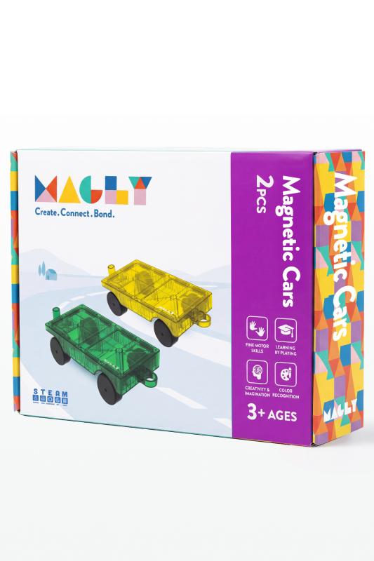 Magly Magnetic Cars Manyetik Araç Oyun Seti - Manyetik Yapı Blokları Araba Eklentisi