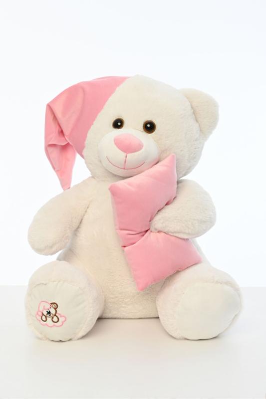 Pufu Toys Uyku Arkadaşım Yumuşak Yastık Peluş Ayıcık 65 Cm