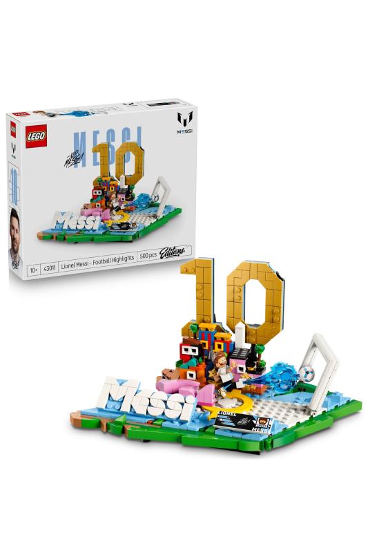 LEGO® Editions Lionel Messi – Unutulmaz Futbol Anları 43011 - 10 Yaş ve Üzeri Çocuklar için Yaratıcı Oyuncak Yapım Seti (500 Parça)