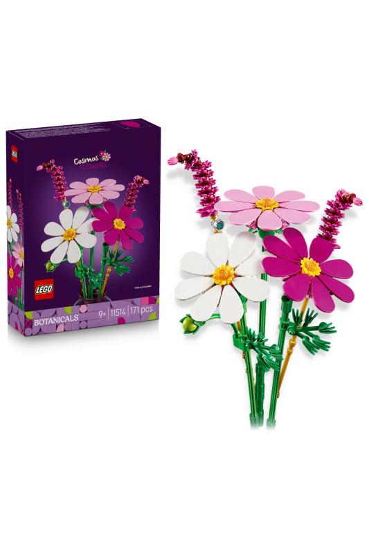 LEGO® Botanicals Kozmos Çiçekleri 11514 - 9 Yaş ve Üzeri Çocuklar için Renkli Çiçekler İçeren Oyuncak Yapım Seti (171 Parça)