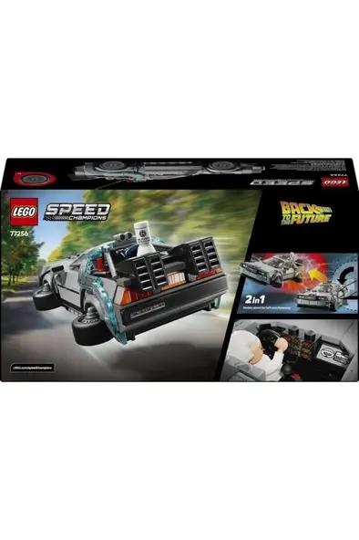 LEGO® Speed Champions Geleceğe Dönüş’ten Zaman Makinesi 77256 -9 Yaş ve Üzeri Çocuklar için Yaratıcı Oyuncak Yapım Seti (357Parça)