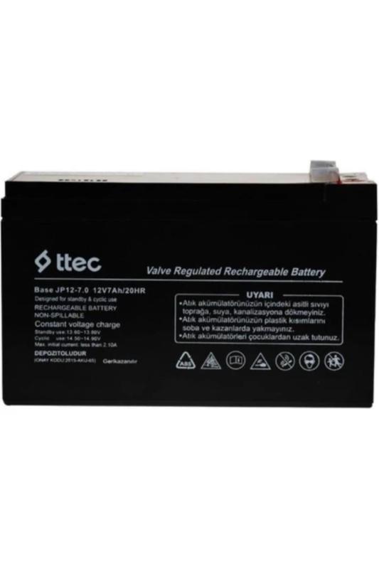 Ttec Hhm Pilsan Uyumlu Oyuncak Araba Jeep Akülü Araba Aküsü Pili Bataryası 12volt 7amper Akü 12v7ah/20hr