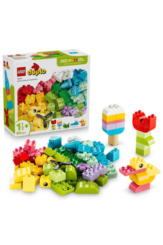 LEGO® DUPLO® Classic Renkli Yaratıcı Kutu 10479 – 1.5 Yaş ve Üzeri Çocuklar için Rakamlar İçeren Oyuncak Yapım Seti (80 Parça)
