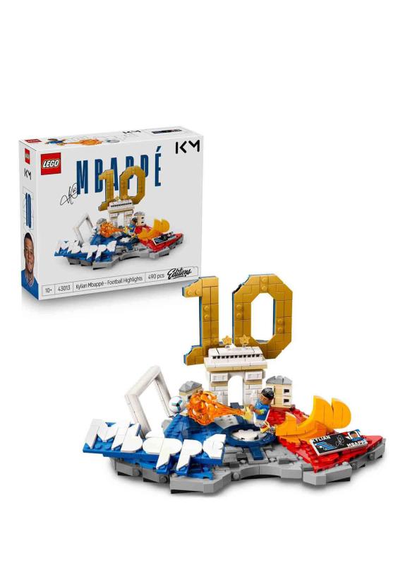 LEGO® Editions Kylian Mbappé – Unutulmaz Futbol Anları 43013 - 10 Yaş ve Üzeri Çocuklar için Dekoratif Futbol Modeli Yapım Seti (490 Parça)