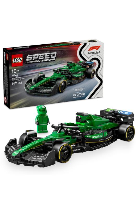 LEGO® Speed Champions Aston Martin Aramco F1® AMR24 Yarış Arabası 77245 - 10 Yaş ve Üzeri Çocuklar için Yaratıcı Oyuncak Yapım Seti (269P)