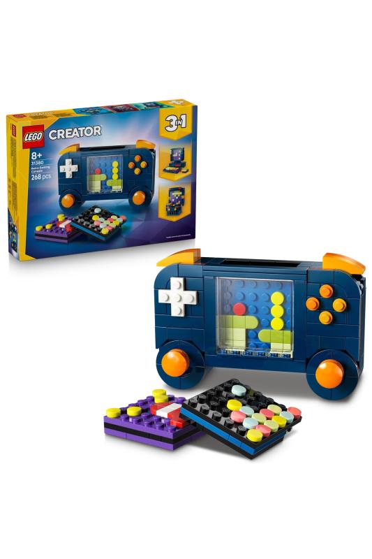 LEGO® Creator 3’ü 1 Arada Retro Oyun Konsolu 31380 – 8 Yaş ve Üzeri Çocuklar için Yaratıcı Oyuncak Yapım Seti (268 Parça)