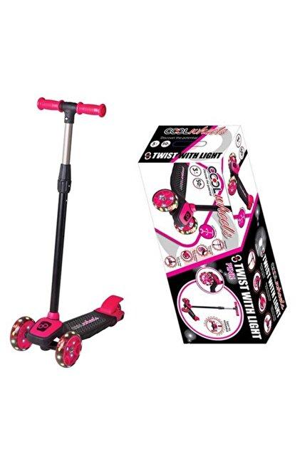Cool Wheels Twist Led Işıklı 3 Tekerlekli Yükseklik Ayarlı Pembe Scooter Pembe
