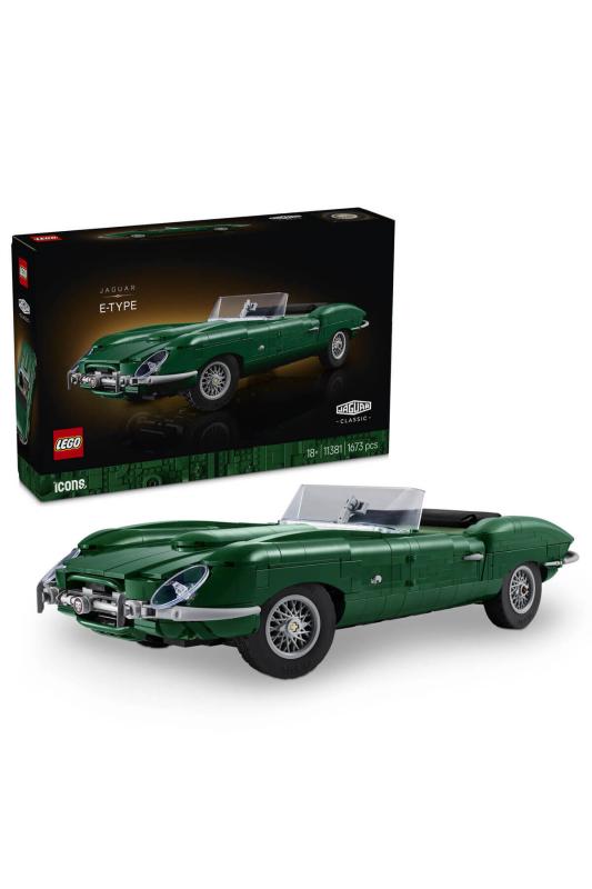 LEGO® Icons Jaguar E-Type 11381 - Yetişkinler için Gerçekçi Detaylar İçeren Yaratıcı Spor Araba Modeli Yapım Seti (1673 Parça)