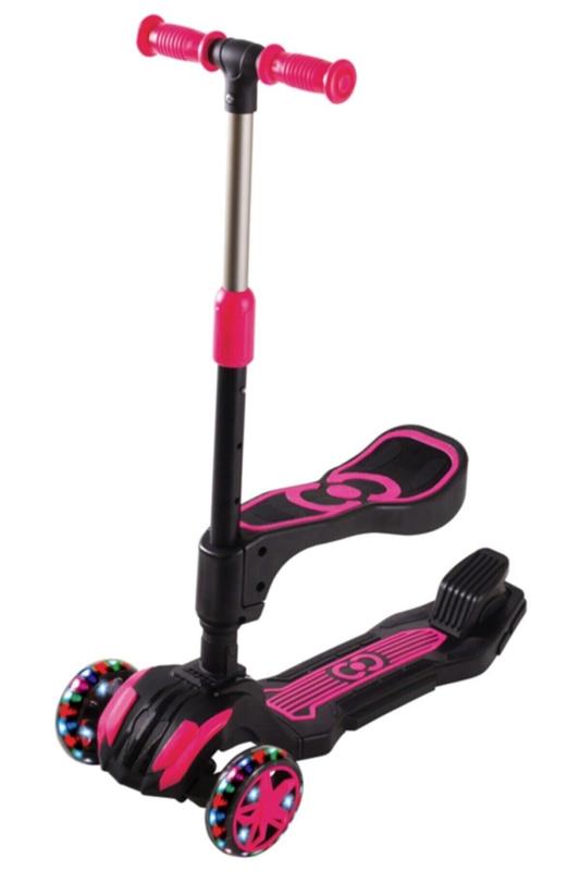 Cool Wheels Combo Oturaklı Scooter Pembe