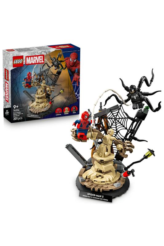 LEGO® ǀ Marvel Efsanevi Savaş: Örümcek Adam, Kum Adam’a Karşı 76334 - 9 Yaş ve Üzeri Çocuklar için Oyuncak Yapım Seti (201 Parça)