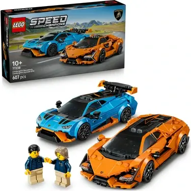 LEGO® Speed Champions Lamborghini Revuelto ve Huracán STO 77238 - 10 Yaş ve Üzeri Çocuklar için Yaratıcı Oyuncak Yapım Seti (607P)