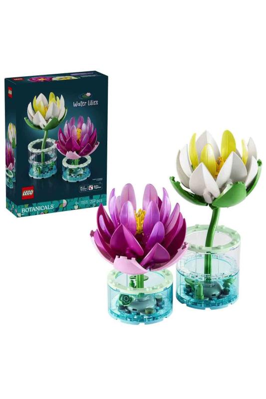 LEGO® Botanicals Nilüferler 11511 - 9 Yaş ve Üzeri Çocuklar için 2 Nilüfer İçeren Yaratıcı Oyuncak Yapım Seti (259 Parça)
