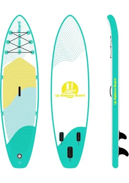 Up Balance Board Şişme Sup Board/Şişme Stand Up Paddle Board 320X81X15 cm Yeşil Şişme Sörf Tahtası