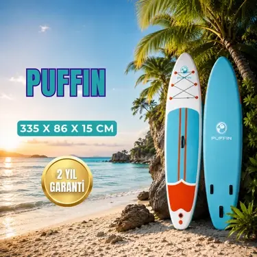 Savaboards Puffin Geniş Ve Dengeli Şişme Paddle Board 335x86x15 Cm Touring Sup Seti